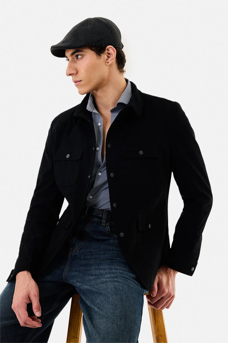 SNITCH Snap Button Corduroy Luxe Jacket